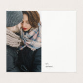 ミニマリストホリデーパーティダブルフォト招待状 (外部フラット)