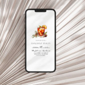 ミニマリストホリデーパーティーカクテルクリスマスパーティー 招待状