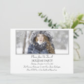 ミニマリストホリデーパーティー 招待状 (スタンド正面)