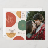 ミニマリストホリデー – シンプルフェスティバル応援 シーズンカード (正面/裏面)