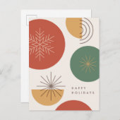 ミニマリストホリデー – シンプルフェスティバル応援 シーズンポストカード (正面/裏面)