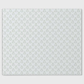 ミニマリストホワイトクリスマスツリーラッピング紙 ラッピングペーパー (フラット)