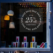 ミニマリストホワイトビジネスセールブティックプロモーション ウィンドウサイン