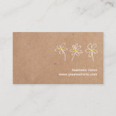 ミニマリストホワイトフラワーズランドスケープガーデン  名刺 (正面)