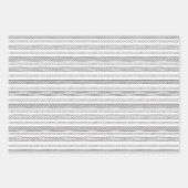 ミニマリストホワイト抽象芸術ボヘミアンクリスマス ラッピングペーパーシート (正面2)