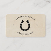 ミニマリストホースシューファームランチライドインストラクター 名刺 (正面)