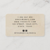 ミニマリストホースシューファームランチライドインストラクター 名刺 (裏面)