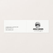 ミニマリストホームアイコン/シルバーブラシ 名刺 (外部フラット)