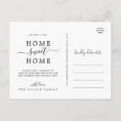 ミニマリストホームスイートホームムービング 案内ポストカード (裏面)
