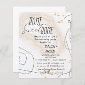 ミニマリストホームスイートホーム引っ越し祝いパーティーパーティー (正面/裏面)