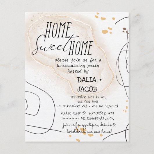 ミニマリストホームスイートホーム引っ越し祝いパーティーパーティー (正面)