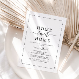 ミニマリストホームスイートホーム引っ越し祝いパーティーパーティー 招待状