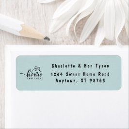 ミニマリストホームスイートホーム引っ越し祝いパーティー ラベル