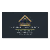 ミニマリストホーム建物建築リュックス マグネット名刺 (正面)