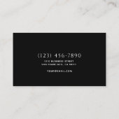 ミニマリストホーム建物建築ルクスビジネス 名刺 (裏面)