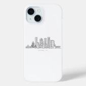 ミニマリストボストンシティスカイラインイラストレーション Case-Mate iPhoneケース (裏面)