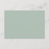 ミニマリストボタニカルセージグリーンアコモデーション エンクロージャーカード (裏面)