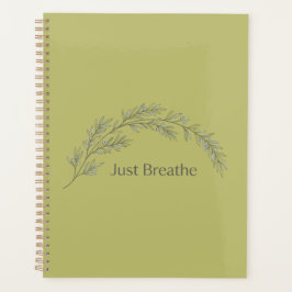 ミニマリストボタニカルノートブック Just Breathe プランナー手帳
