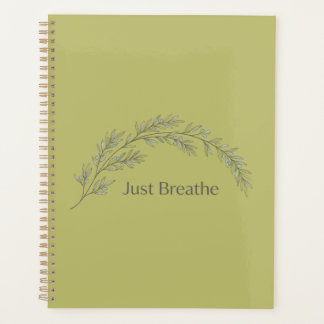 ミニマリストボタニカルノートブック Just Breathe プランナー手帳