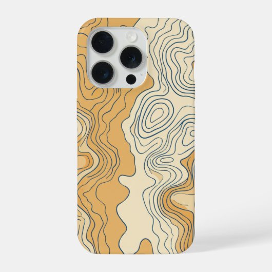 ミニマリストボタニカルラインアートホワイトビージュ iPhoneケース (裏面)