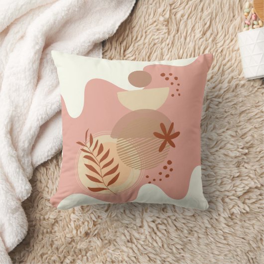 ミニマリストボタニカル抽象芸術II装飾用クッション クッション (ブランケット)