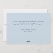 ミニマリストボヘミアンパインツリークリスマスグリーティング シーズンカード (裏面)