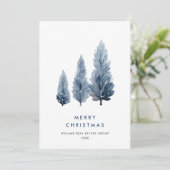 ミニマリストボヘミアンパインツリークリスマス企業の シーズンカード (スタンド正面)