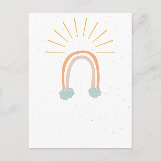 ミニマリストボヘミアン葉書 ポストカード (正面)