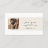 ミニマリストボホウォーターカラープロフェッショナルシンプル 名刺 (裏面)