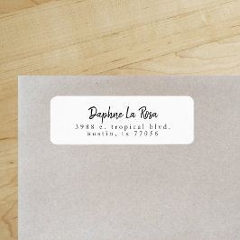 ミニマリストボホシックシンプル差出人住所ラベル ラベル