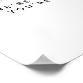 ミニマリストボホシャンパーニュブライダルシャワーウェルカム ポスター (角)