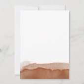 ミニマリストボホテラコッタデザートボーイベビーシャワー 招待状 (裏面)