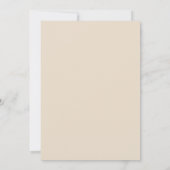 ミニマリストボホバラ金ゴールドアンドアーモンドブライダルシャワー 招待状 (裏面)