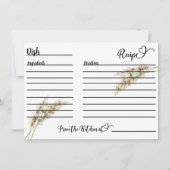 ミニマリストボホパンパスグラスレシピカード (裏面)