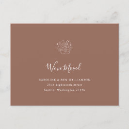 ミニマリストボホフローラテラコッタ移動アドレス ポストカード