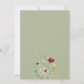 ミニマリストボホブライダルシャワー 招待状 (裏面)