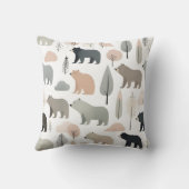 ミニマリストボホベアツリーズ子供部屋キッズルーム クッション (裏面)