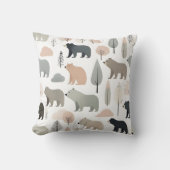 ミニマリストボホベアツリーズ子供部屋キッズルーム クッション (正面)