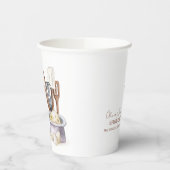 ミニマリストボホベーカリーシェフベビーシャワー 紙コップ (左)