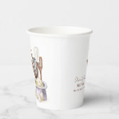 ミニマリストボホベーカリーシェフベビーシャワー 紙コップ (右)