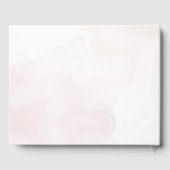 ミニマリストボホボタニカルテラコッタ結婚ズ ゲストブック (裏面)