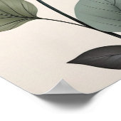 ミニマリストボホボタニカル葉ホームデコール ポスター (角)