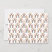 ミニマリストボホレインボースケッチパーソナライズされた ノートカード (裏面)