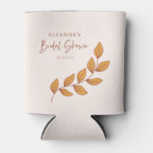 ミニマリストボホレトロつる植物ブライダルシャワーカスタム 缶クーラー (正面)