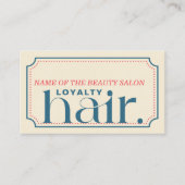 ミニマリストボホレトロブルー美しいロイヤリティカード ロイヤリティカード (正面)