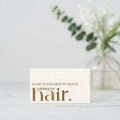 ミニマリストボホーブラウン美しいロイヤリティカード ロイヤリティカード (スタンド正面)