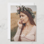 ミニマリストボホー卒業パーティー招待状 招待状 (正面)