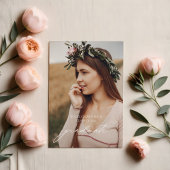 ミニマリストボホー卒業パーティー招待状 招待状