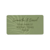 ミニマリストボホ差出人住所 ラベル (正面)