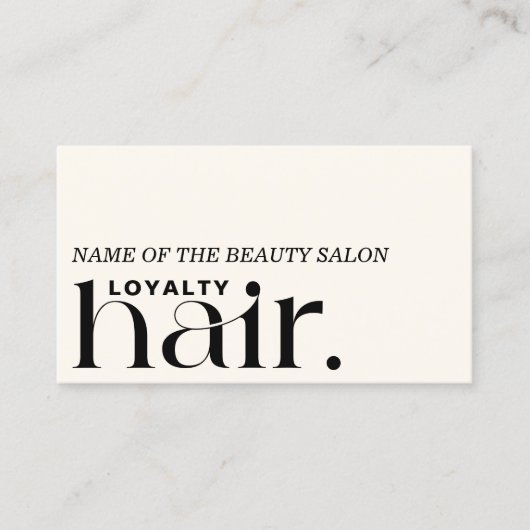ミニマリストボホ白黒美しいロイヤリティカード ロイヤリティカード (正面)